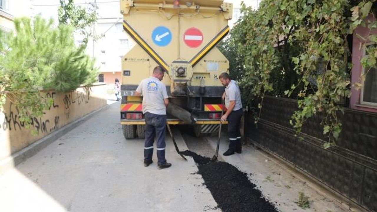 Gebze'de asfalt atağı