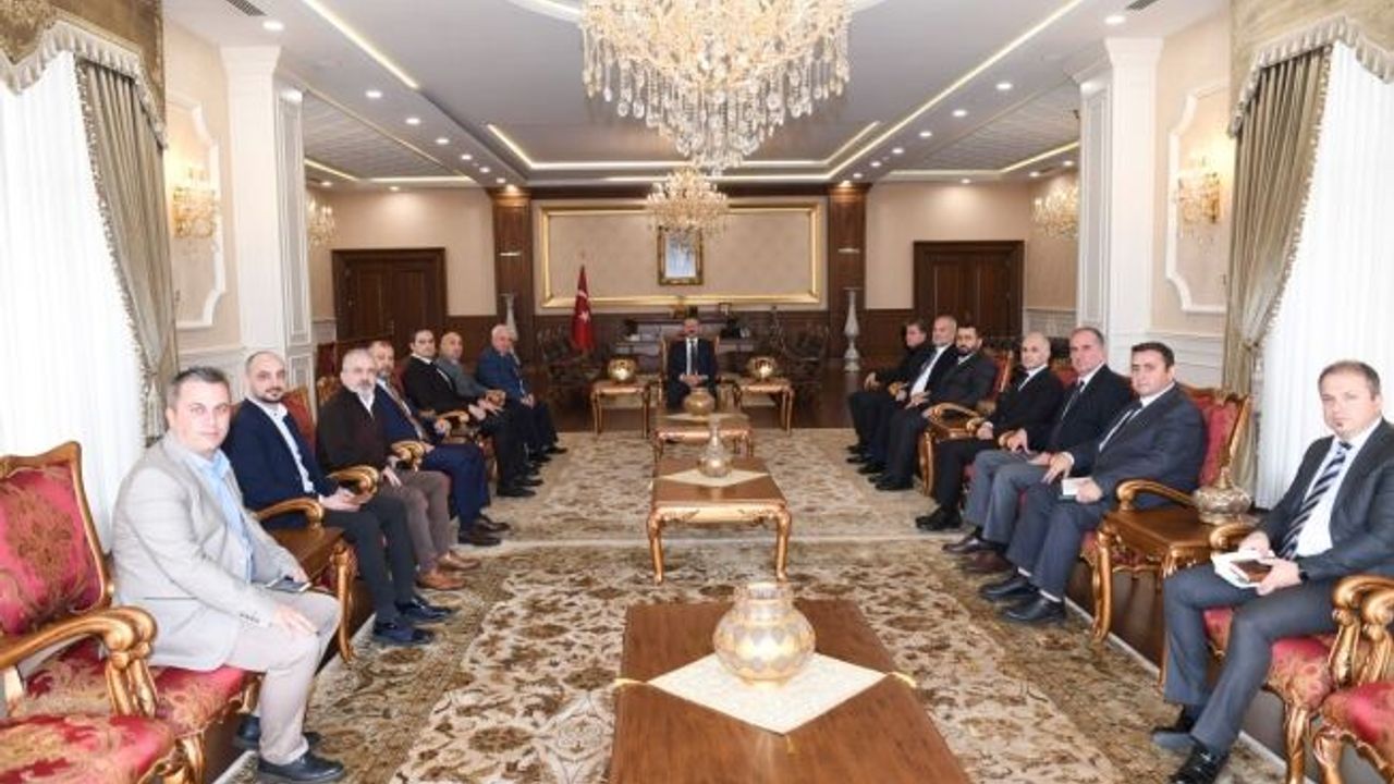 Kömürcüler,  Vali Aksoy'u Ziyaret  Etti