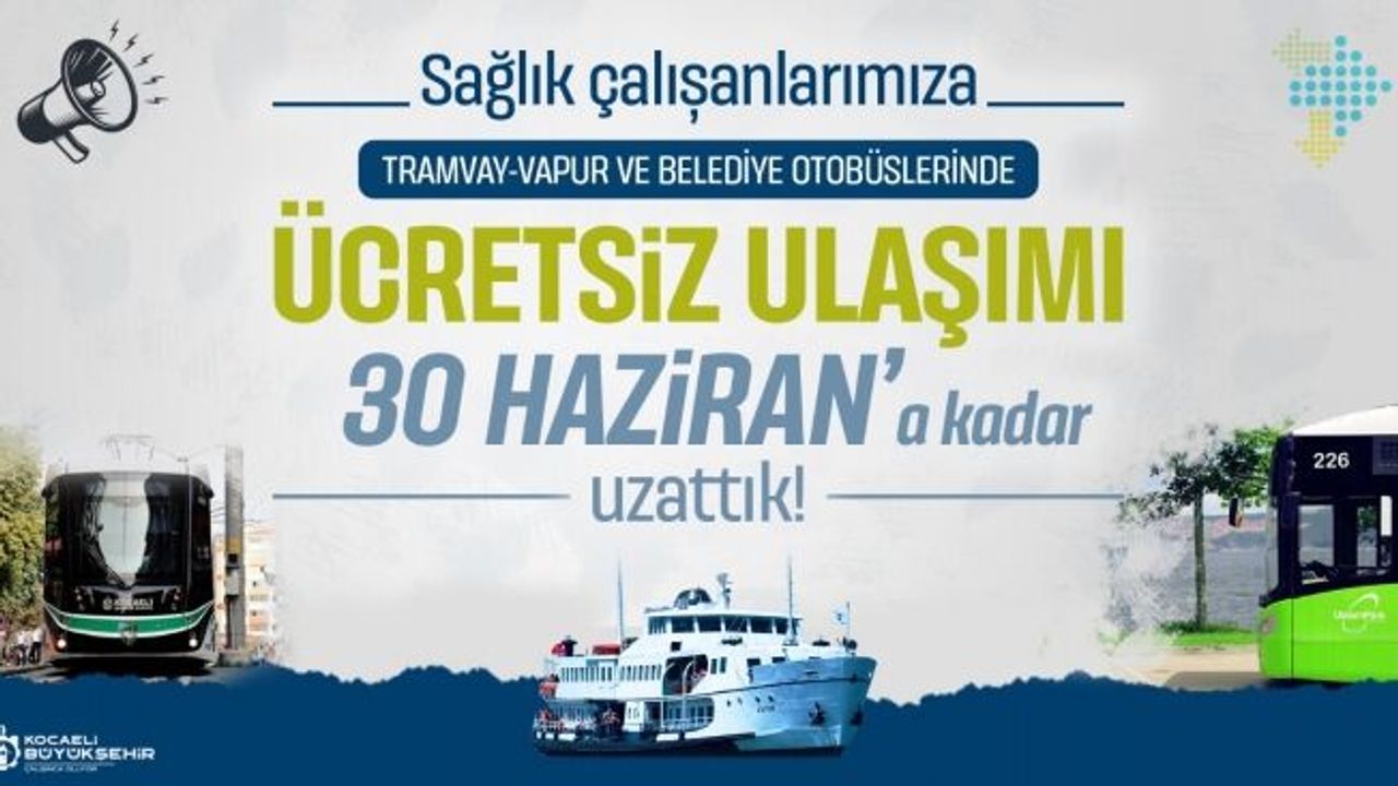 Sağlık çalışanları ve eczacılara ücretsiz ulaşım 3 ay daha uzatıldı