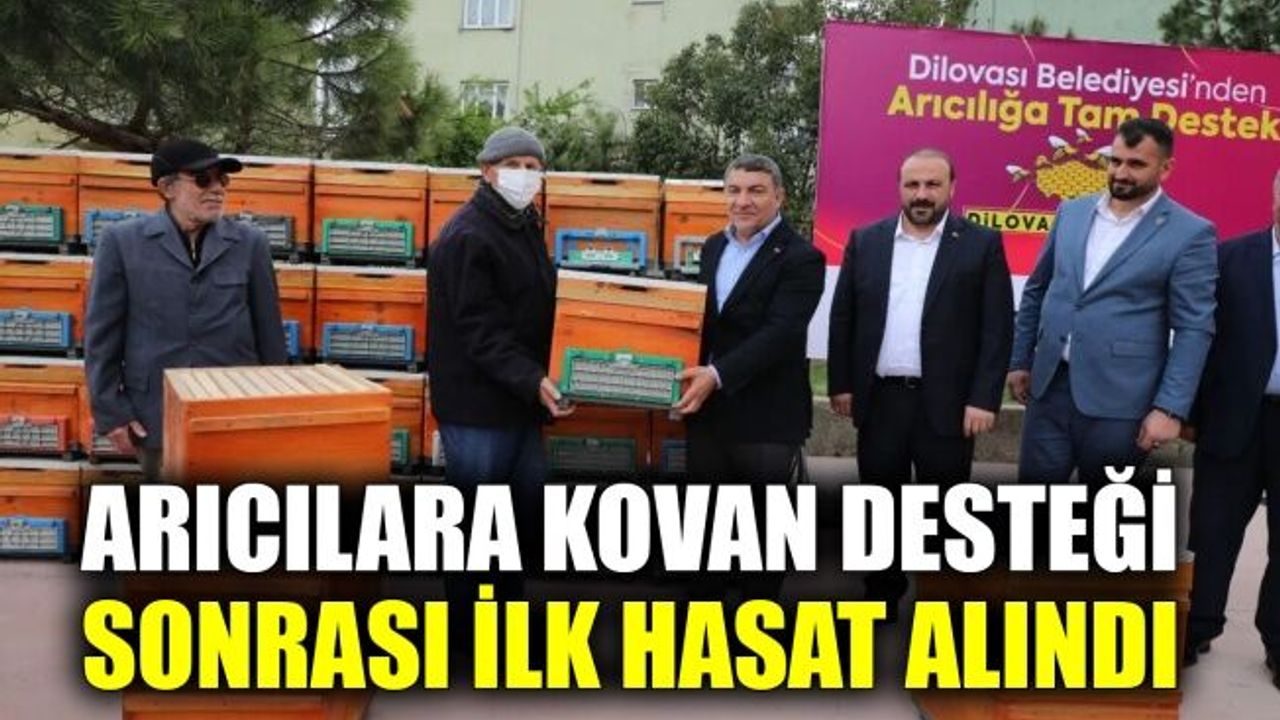 Dilovası’nda arıcılara kovan desteği sonrası ilk hasat alındı