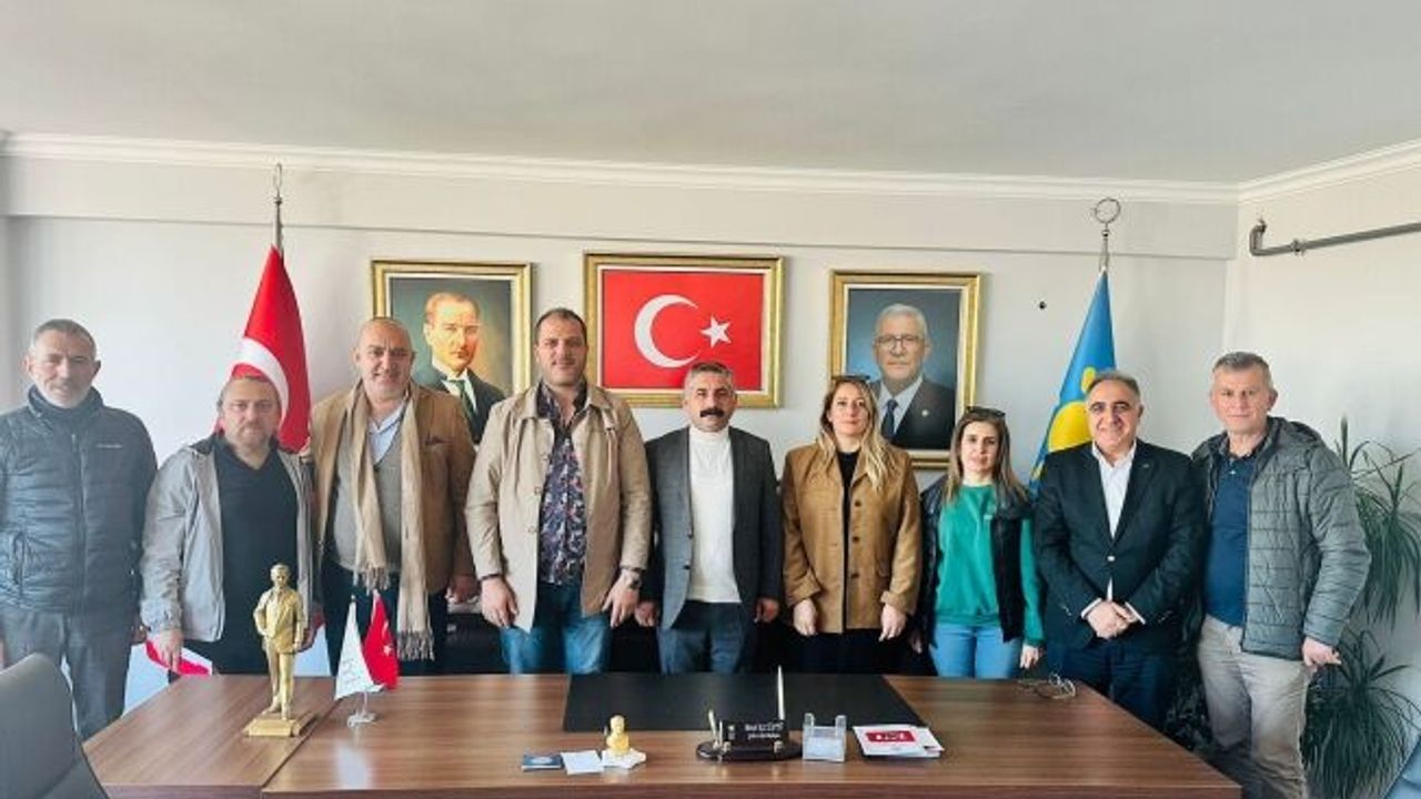 CHP İlçe başkanı Gökhan Orhan'dan İYİ Parti'ye  ziyaret