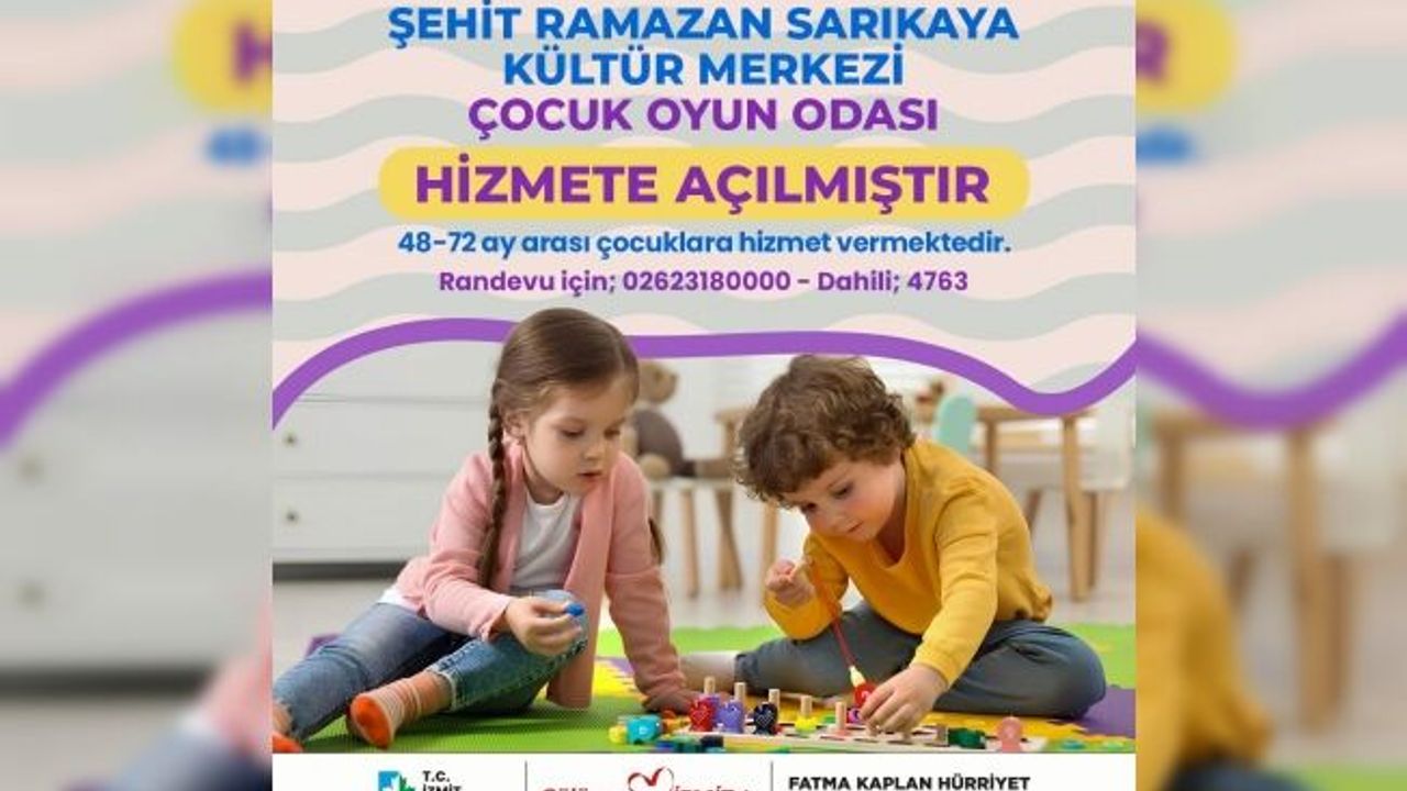 İzmit’te Masal Çocuk Oyun Odalarının sayısı artıyor