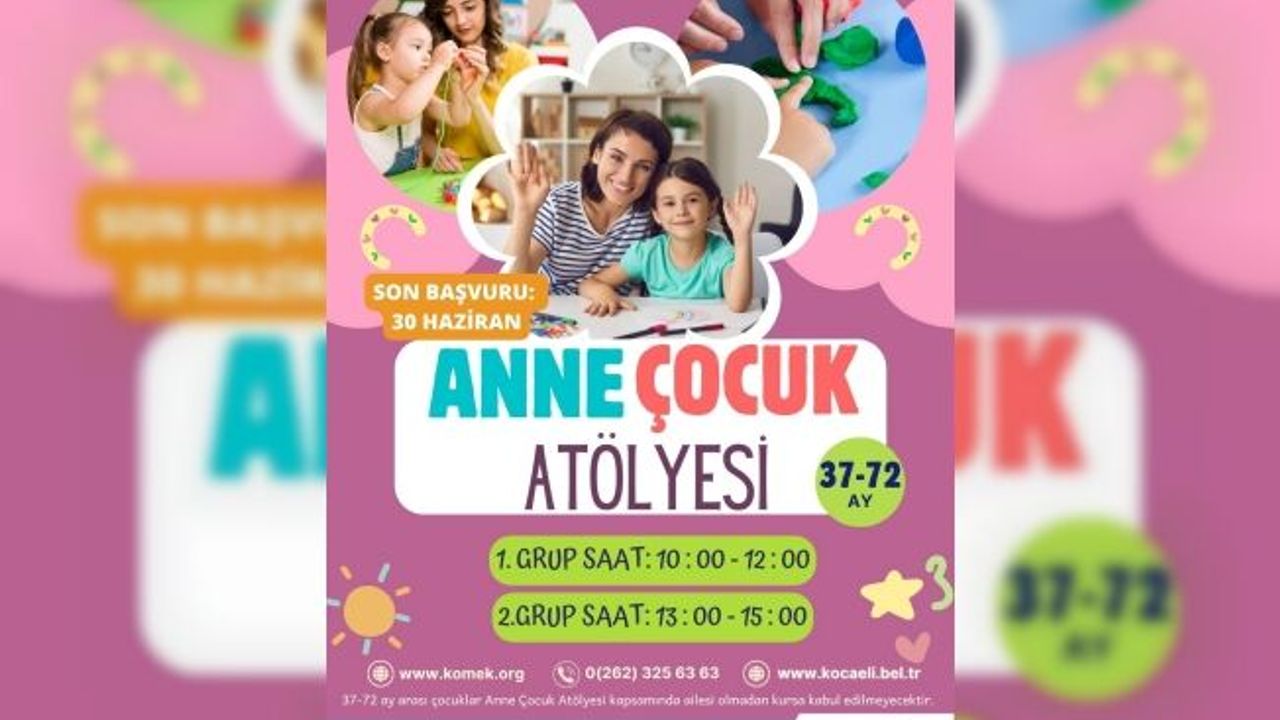 KO-MEK’te “Anne-Çocuk Atölyesi” başlıyor