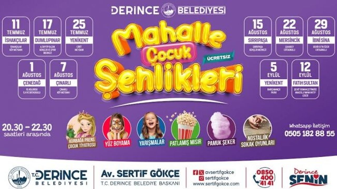 Çocukların Yaz neşesi İshakçılar’da abşlıyor