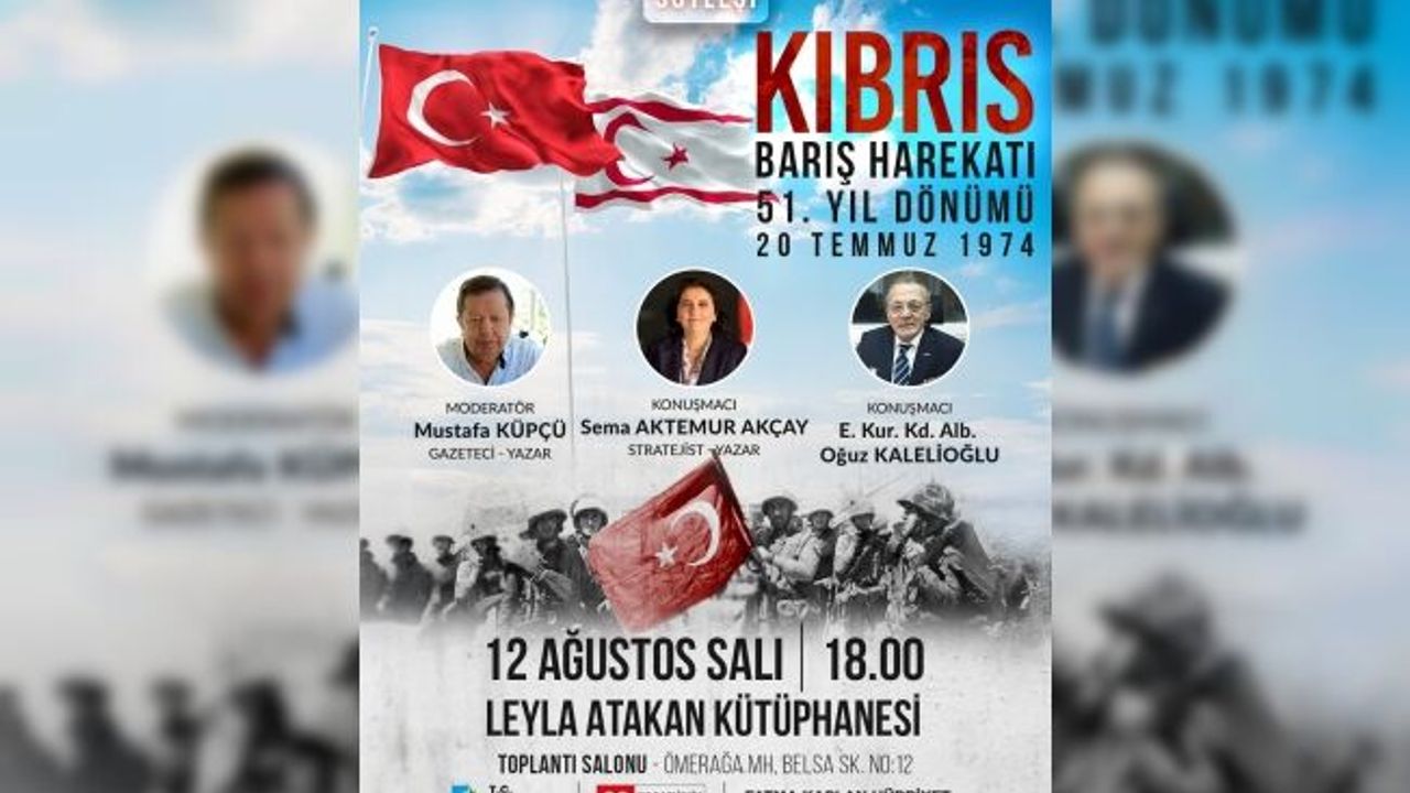 Kıbrıs Barış Harekâtı’nın 51. Yılı İzmit’te anlamlı bir programla anılacak