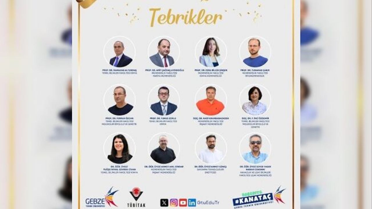 TÜBİTAK 1001'den GTÜ'nün 12 projesine destek