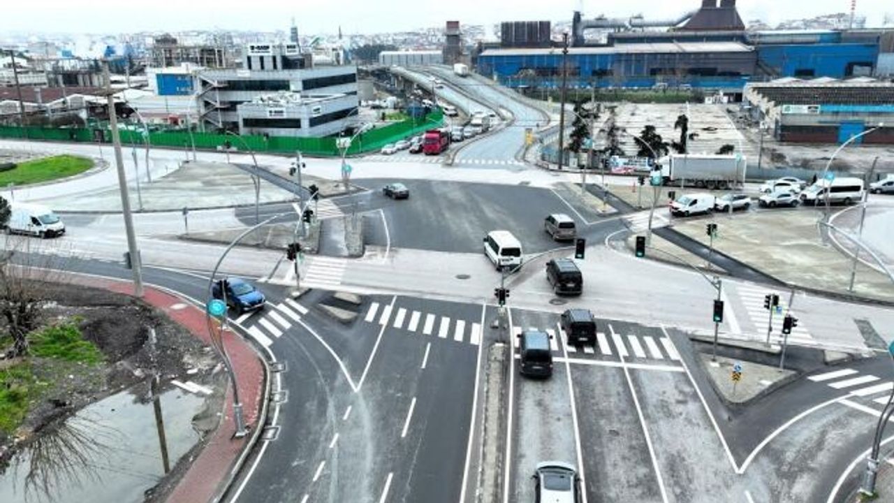 Gebze Feniş Kavşağı’nda trafik rahat ve akıcı