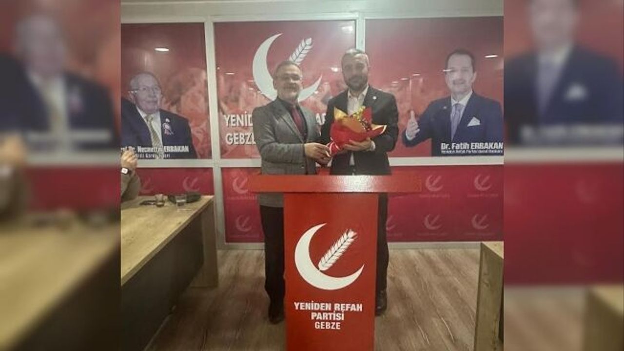 Yeniden Refah Gebze’de bayrak değişimi: Engin Kılıç görevi Halil Bilikci’ye devretti