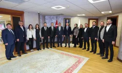 Başkan Büyükakın'a ziyaretçi akını