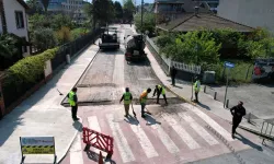 Kocaeli Başiskele sahilinde trafik ve yaya düzenine yenileme