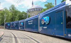Kocaeli'de tramvaylar su altı dünyasına dönüştü