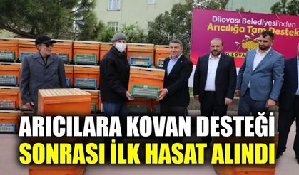 Dilovası’nda arıcılara kovan desteği sonrası ilk hasat alındı