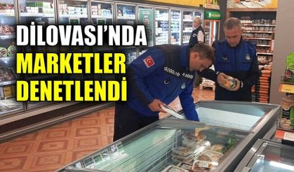 Dilovası’nda marketler denetlendi