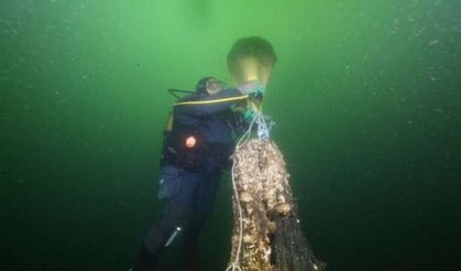 İzmit Körfezi nefes aldı! 5 ton hayalet ağ temizlendi
