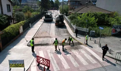 Kocaeli Başiskele sahilinde trafik ve yaya düzenine yenileme