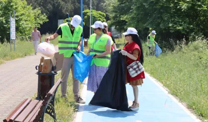 İzmit'te Bıçkıdere Göleti'nde çevre için el ele