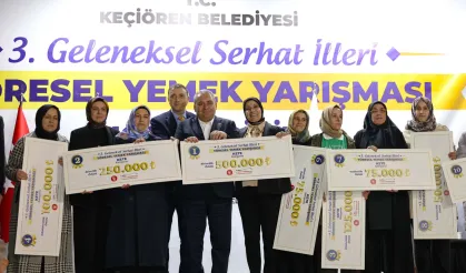 Keçiören'de yöresel lezzetler yarıştı, ödüller sahiplerini buldu