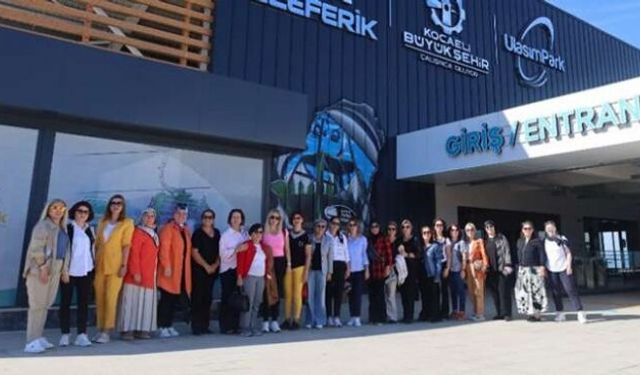 Kadın muhtarların teleferik gezisi