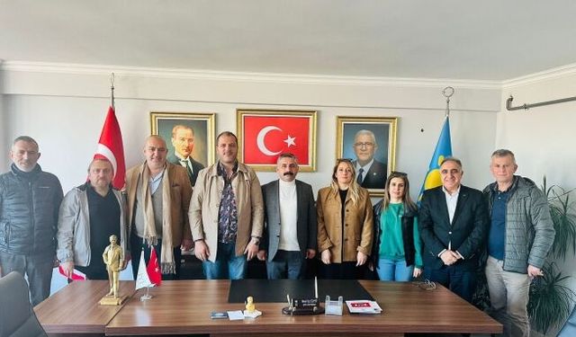 CHP İlçe başkanı Gökhan Orhan'dan İYİ Parti'ye  ziyaret