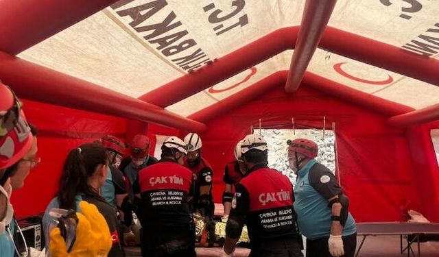 ÇAK-TİM’den başarılı deprem tatbikatı