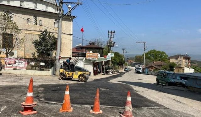 Gebze köylerinde hummalı yol çalışması