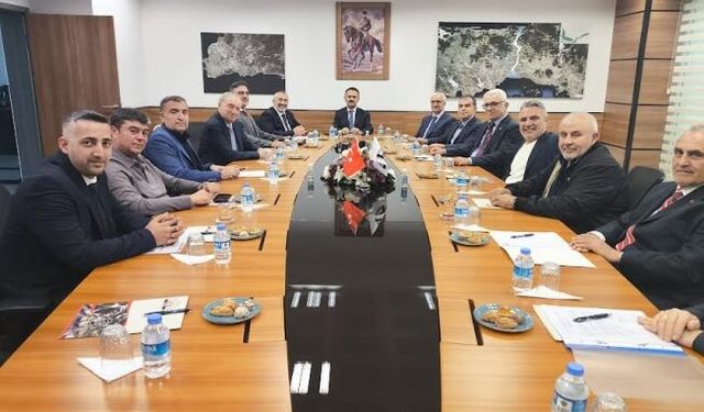 Güzeller Organize Sanayi Bölgesi Müteşebbis heyet toplantısı Vali İlhami Aktaş başkanlığında gerçekleşti
