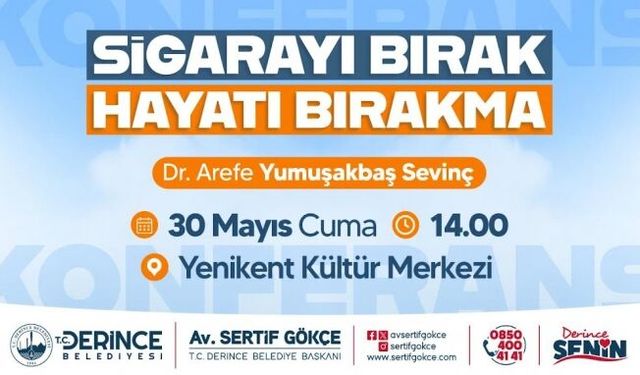 "Sigarayı bırak hayatı bırakma"
