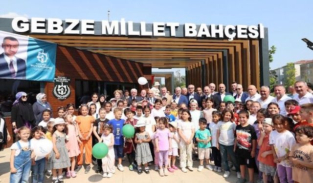 “Millet Bahçesi” Gebze’ye bayram hediyesi