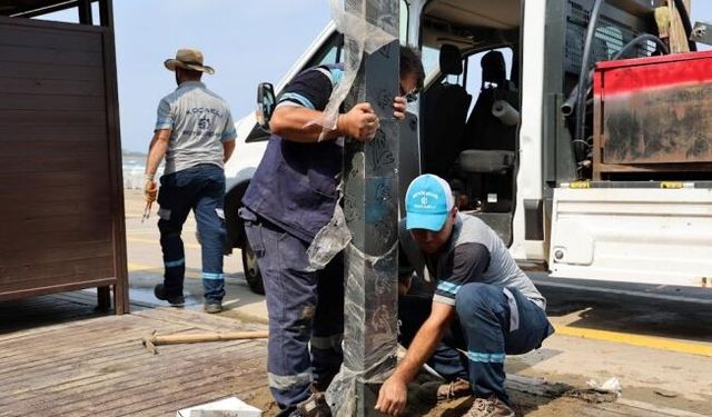 Büyükşehir’den sahillerde su tasarrufu hamlesi