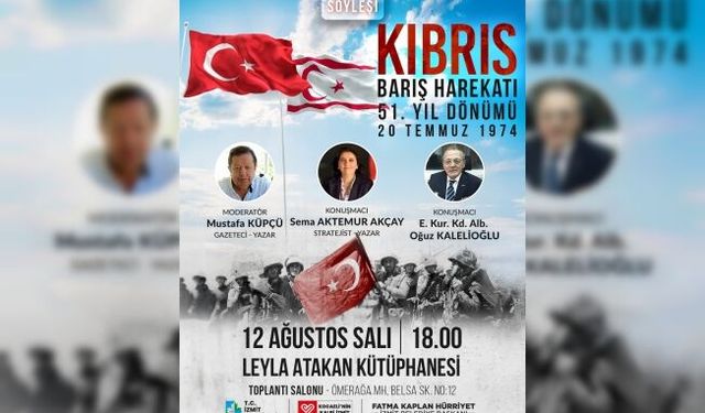 Kıbrıs Barış Harekâtı’nın 51. Yılı İzmit’te anlamlı bir programla anılacak