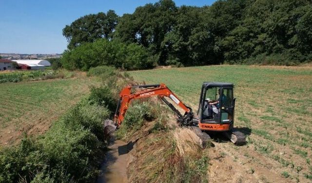 Sulama kanallarında hummalı temizlik