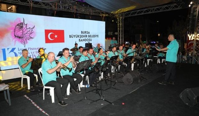 Bando ekipleri Pişmaniye Festivaline büyük renk kattılar