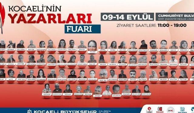 Kocaeli’nin yazarları okurlarıyla buluşuyor