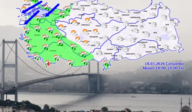 Hava değişiyor, yağmur geliyor