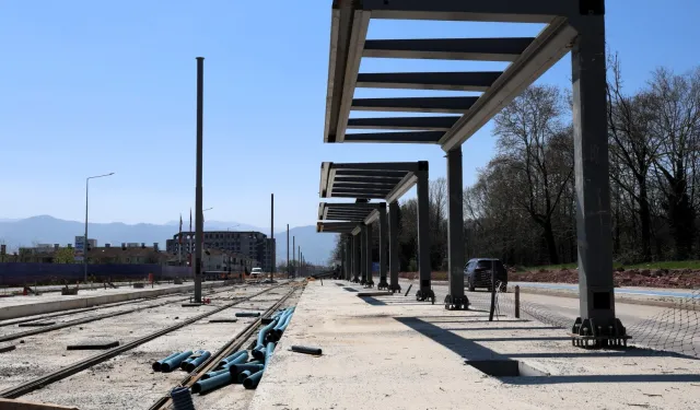 Kartepe Tramvay Hattı'nda duraklar ortaya çıktı