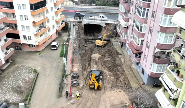 Kocaeli Gölcük Ulaşlı'da alt geçit çalışmaları hızla sürüyor