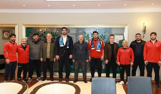 Güreş camiasından Gebze'ye nezaket ziyareti