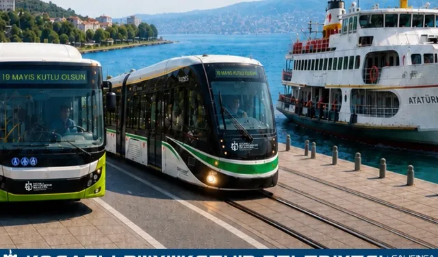 Kocaeli'de toplu taşıma 19 Mayıs'ta ücretsiz