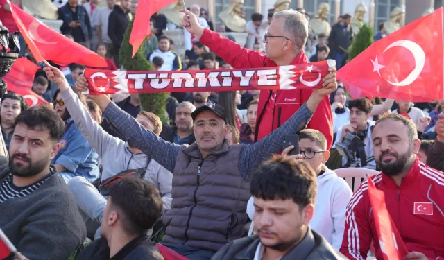Keçiören'de milli heyecan