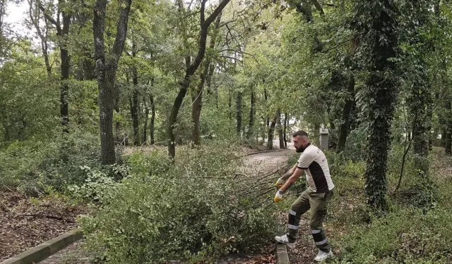 Kocaeli Gebze'deki mezarlıklarda yoğun mesai
