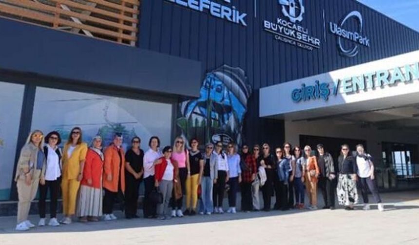 Kadın muhtarların teleferik gezisi