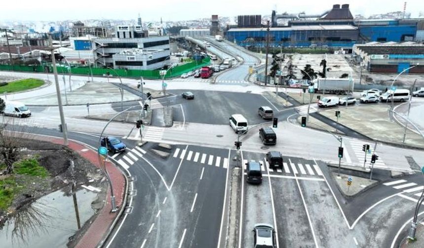 Gebze Feniş Kavşağı’nda trafik rahat ve akıcı