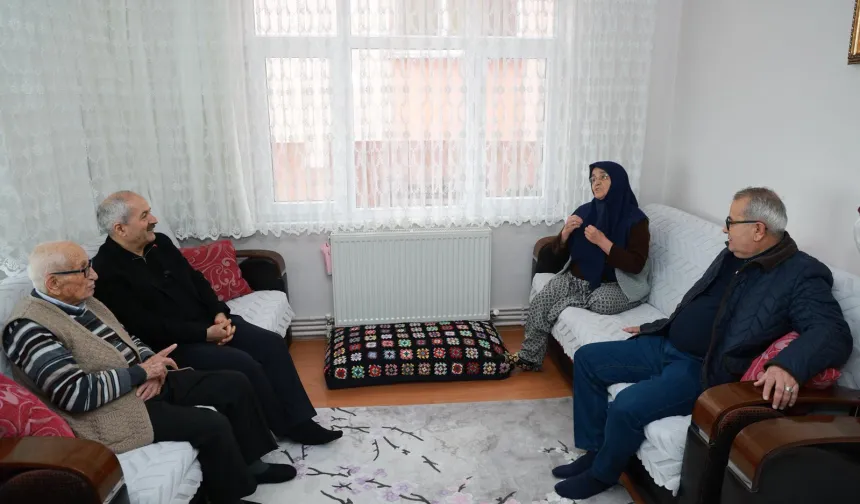 Başkan Büyükgöz'den, 65 yıllık çifte vefa ziyareti