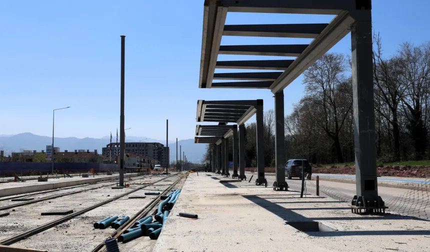 Kartepe Tramvay Hattı'nda duraklar ortaya çıktı