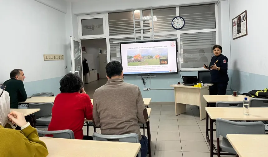 Kocaeli'nde Bilgievleri personeline yangın güvenliği eğitimi