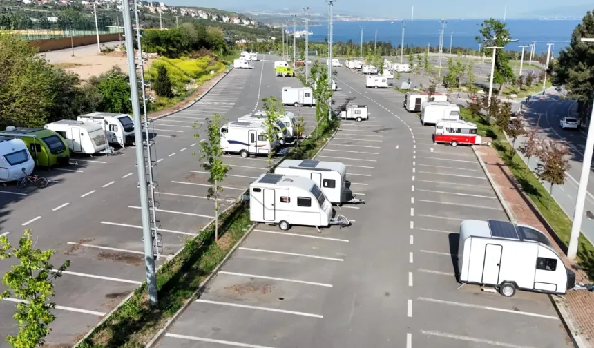 Darıca'da karavan denetimi... Kaydı olmayan karavanlar çekilecek