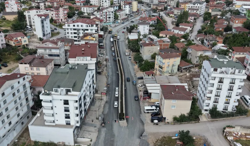 Kocaeli Çayırova Uğur Mumcu Caddesi yenileniyor