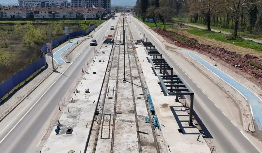 Kocaeli Kartepe Tramvay Hattı'nda ilk istasyon tamam