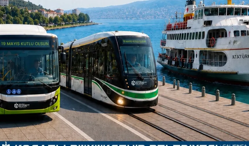 Kocaeli'de toplu taşıma 19 Mayıs'ta ücretsiz