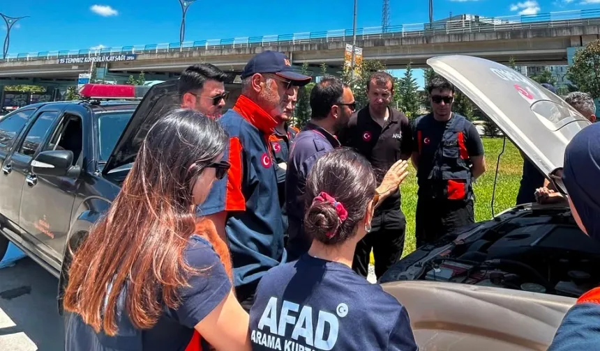 Kocaeli'de AFAD'a ileri sürüş eğitimi